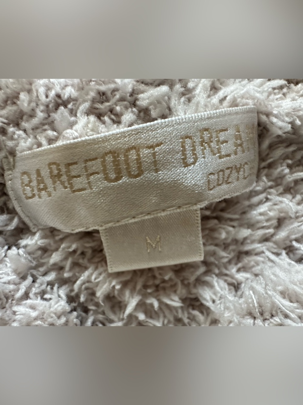 Barefoot Dreams Plush Sherpa Hoodie in Light Taupe - Picture 6 of 8